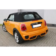 Silencieux arrière inox sortie centrale 2x95x78mm type 68 pour MINI COOPER S F57