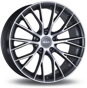 MAK<br>  MUNCHEN [8 x 17] <br>GRIS FACE POLIE ET20.0 -5x120-
