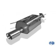 Silencieux arrière inox 1x90mm type 25 pour NISSAN JUKE TYPE F15 4x2