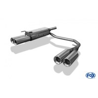 Silencieux arrière duplex inox 2x80mm type 13 pour OPEL CORSA B