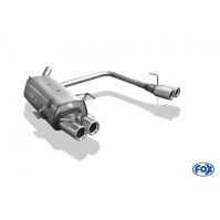Silencieux arrière duplex inox 2x76mm type 13 pour OPEL CORSA C