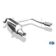 Silencieux arrière duplex inox 1x90mm type 13 pour OPEL CORSA E