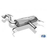 Silencieux arrière sortie centrale inox pour OPEL CORSA D OPC