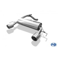 Silencieux arrière duplex 1x100mm type 16 inox pour OPEL CORSA D GSI
