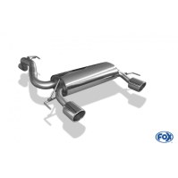 Silencieux arrière duplex inox 1x100mm type 16 pour OPEL CORSA D NRE