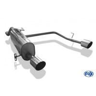 Silencieux arrière duplex inox 1x100mm type 14 pour OPEL CORSA D (avec pare-chocs NRE-EDITION)