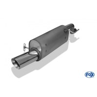 Silencieux arrière inox 1x100mm type 25 pour OPEL CORSA E 1.4L TURBO