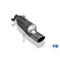 Silencieux arrière inox 1x129x106mm type 44 pour OPEL CORSA E 1.4L TURBO