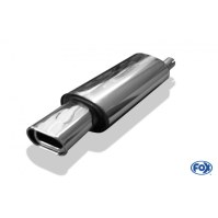 Silencieux arrière inox 1x135x80mm type 53 pour OPEL ASTRA F CC (avec 1 point de suspension)