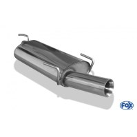 Silencieux arrière inox 1x80mm type 24 pour OPEL ASTRA F CC (avec 3 points de suspension)