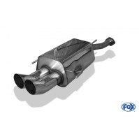 Silencieux arrière inox 2x76mm type 18 pour OPEL ASTRA G CC (Ø50mm)
