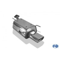 Silencieux arrière inox 1x135x80mm type 53 pour OPEL ASTRA G CC (Ø50mm)