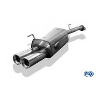Silencieux arrière inox 2x80mm type 13 pour OPEL ASTRA G CARAVAN (BREAK)