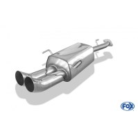 Silencieux arrière inox 2x76mm type 18 pour OPEL ASTRA G CARAVAN (BREAK)