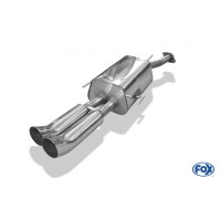 Silencieux arrière inox 2x76mm type 18 pour OPEL ASTRA G (COFFRE)