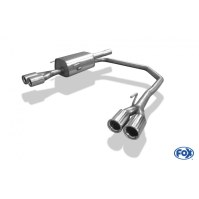 Silencieux arrière duplex inox 2x76mm type 13 pour OPEL ASTRA G COUPE/CABRIOLET