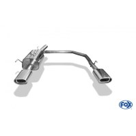 Silencieux arrière duplex inox 1x135x80mm type 53 pour OPEL ASTRA G CARAVAN (BREAK)