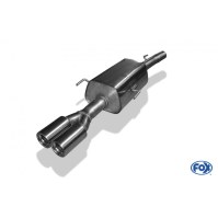Silencieux arrière inox 2x76mm type 13 pour OPEL ASTRA G COUPE/CABRIOLET