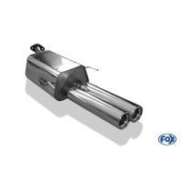 Silencieux arrière inox 2x80mm type 13 pour OPEL ASTRA G (COFFRE)