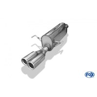 Silencieux arrière inox 2x76mm type 13 pour OPEL ASTRA H CARAVAN TURBO