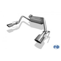 Silencieux arrière duplex 1x115x85mm type 32 inox pour OPEL ASTRA J (hayon)