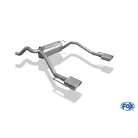 Silencieux arrière duplex 1x135x80mm type 53 inox pour OPEL ASTRA J (hayon)