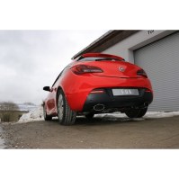 Silencieux arrière duplex inox 1x160x90mm type 38 pour OPEL ASTRA J GTC