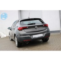 Silencieux arrière duplex inox 1x100mm type 25 pour OPEL ASTRA K (HAYON)