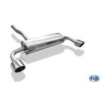 Silencieux arrière duplex inox 1x129x106mm type 32 pour OPEL ASTRA K (HAYON)