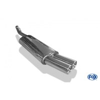 Silencieux arrière inox 2x76mm type 13 pour OPEL VECTRA A (COFFRE)
