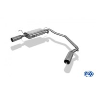 Silencieux arrière duplex inox 1x90mm type 13 pour OPEL VECTRA B