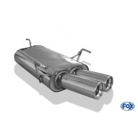 Silencieux arrière inox 2x80mm type 13 pour OPEL VECTRA B (1994-09/1999)