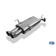 Silencieux arrière inox 2x76mm type 18 DTM pour OPEL VECTRA B (1994-09/1999)