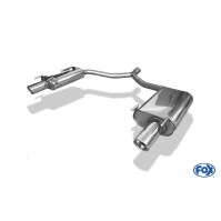Silencieux arrière duplex inox 1x90mm type 17 pour OPEL VECTRA C BERLINE/GTS