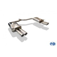 Silencieux arrière duplex inox 2x76mm type 17 pour OPEL VECTRA C CARAVAN