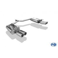 Silencieux arrière duplex inox 2x78x75mm type 70 pour OPEL VECTRA C CARAVAN