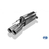 Silencieux arrière inox 2x80mm type 13 pour OPEL CALIBRA A