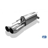 Silencieux arrière inox 2x76mm type 18 pour OPEL CALIBRA A