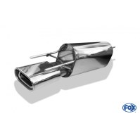 Silencieux arrière inox 1x135x80mm type 53 pour OPEL CALIBRA A
