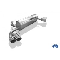 Silencieux arrière duplex inox 2x115x85mm type 38 pour OPEL GT
