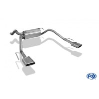 Silencieux arrière duplex inox 1x145x65mm type 59 pour OPEL CASCADA