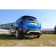 Silencieux arrière duplex inox 1x140x90mm type 32 pour OPEL MOKKA 4x2/4x4