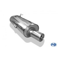 Silencieux arrière inox 1x90mm type 13 pour PEUGEOT 206/206CC