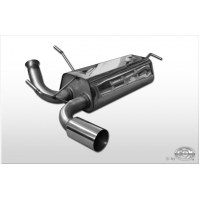 Silencieux arrière inox 1x90mm type 10 pour PEUGEOT 206 RC