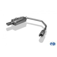 Silencieux arrière duplex inox 1x90mm type 13 pour PEUGEOT 206 S16/206CC S16