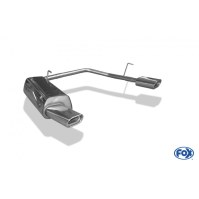 Silencieux arrière duplex inox 1x135x80mm type 53 pour PEUGEOT 206 S16/206CC S16