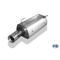 Silencieux arrière inox 1x90mm type 13 pour PEUGEOT 206/206CC
