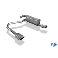 Silencieux arrière duplex inox 1x115x85mm type 32 pour PEUGEOT 208