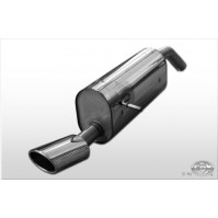 Silencieux arrière inox 1x115x85mm type 32 pour PEUGEOT 208