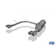 Silencieux arrière duplex inox 2x76mm type 13 pour PEUGEOT 208 GTI